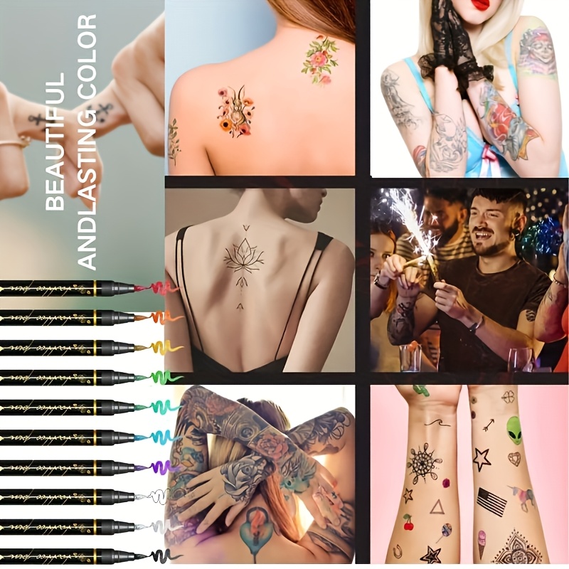 Temporary Tattoo Marker Set 10 - Copic Marker Sketch 评论和价格