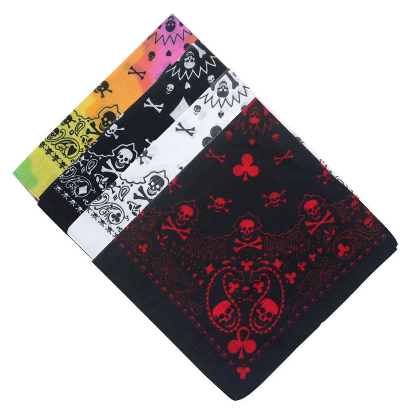 55cm White Black Red Skull Pok - Bandana Blank White 评论和价格