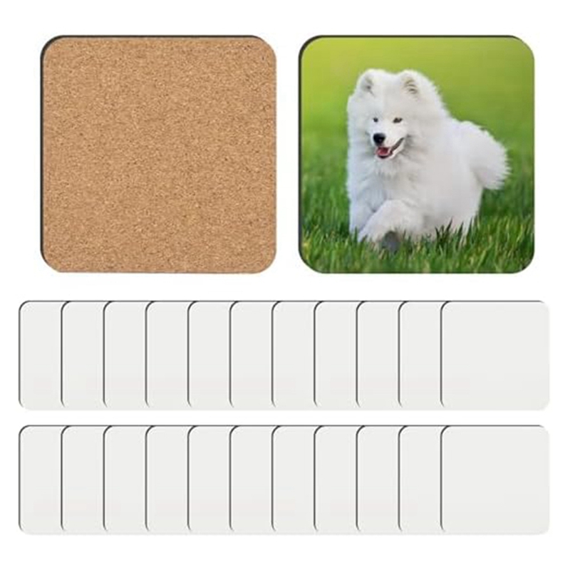24 PCS Sublimation Coasters Bl - Coaster Sublimation Blank 评论和价格