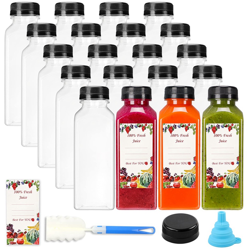 20Pcs 12Oz Empty Plastic Juice - Water Bottle Blank 评论和价格