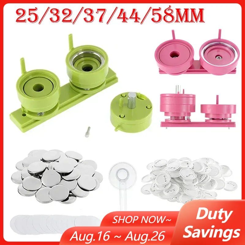 100Sets 25/32/37/44/58mm Badge - Button Badge Blank 评论和价格